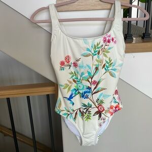 Johnny Was Lei Floral Tank Swimsuit